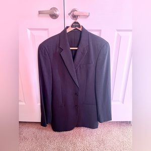 Vintage 1973 Emporio Armani Suit Coat Blazer Men’s charcoal gray Italian size 46